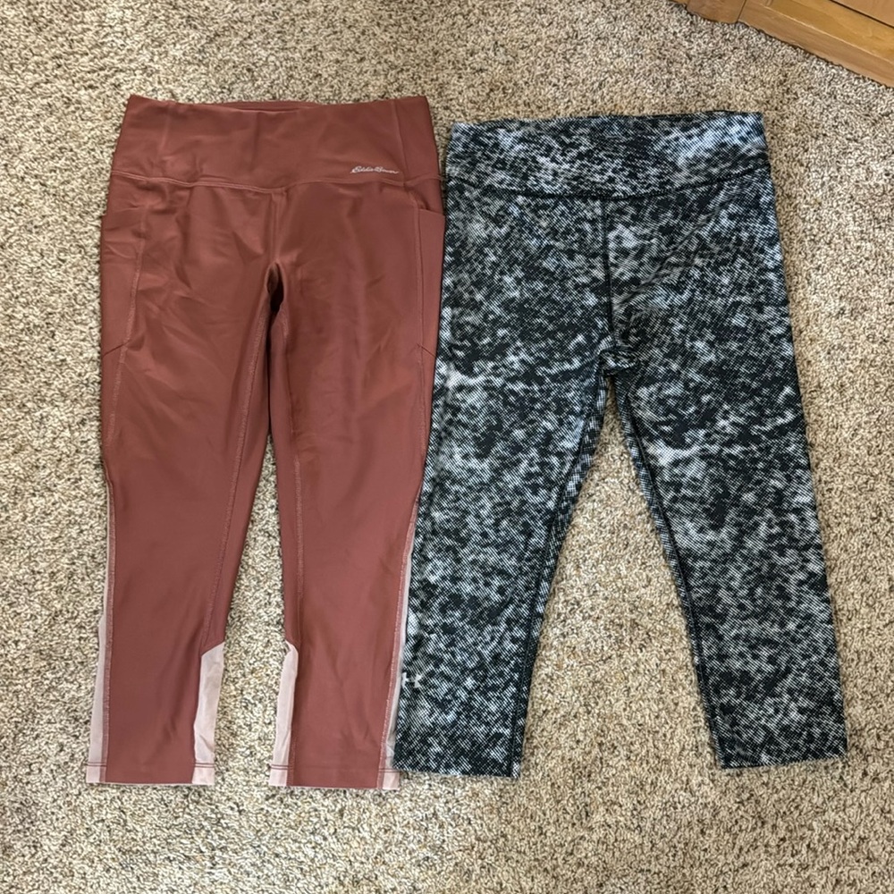 Eddie Bauer & Under Armour women capri leggings